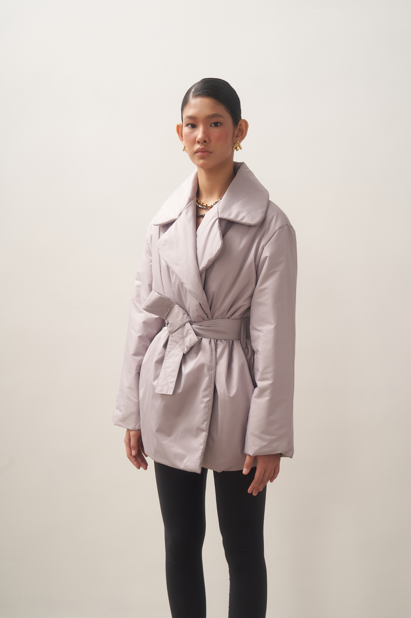 ELLE coat short in ash rose