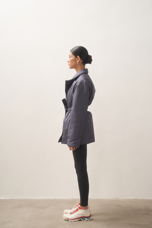 GAU coat short in fume