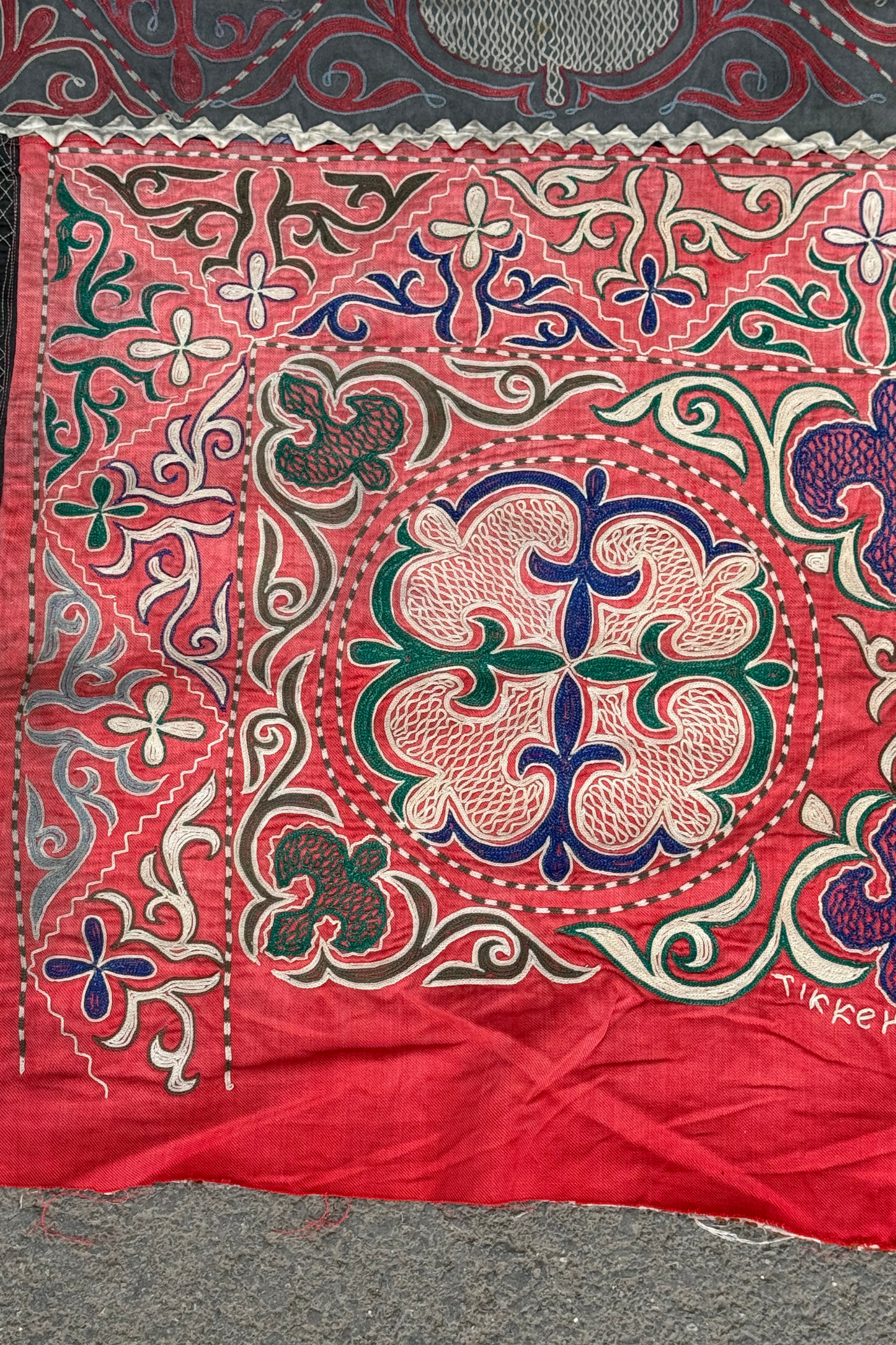 Vintage Qazaq wall hanging Tus kiiz #11