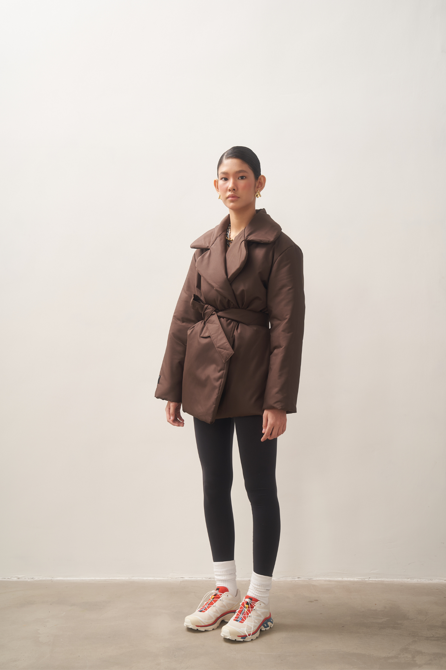 ELLE coat short in chocolate