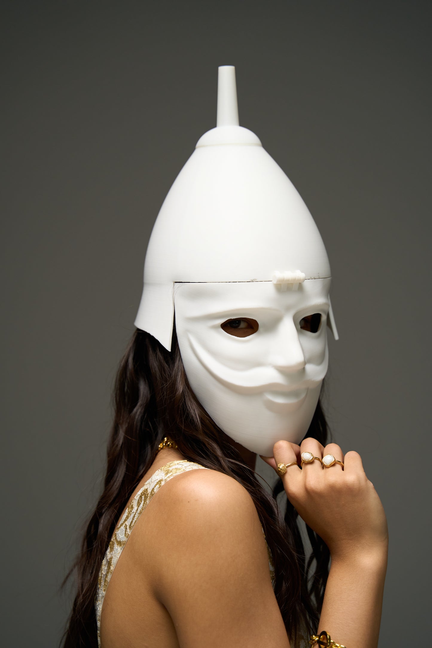 Qypshaq / kipchak / cuman warrior mask 3D printed