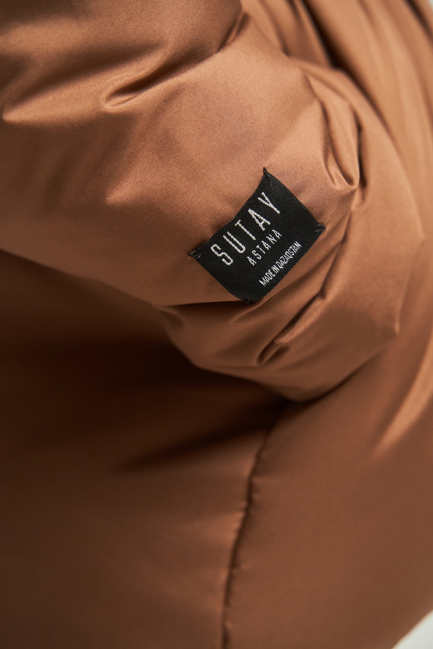 GAU coat short in caramel