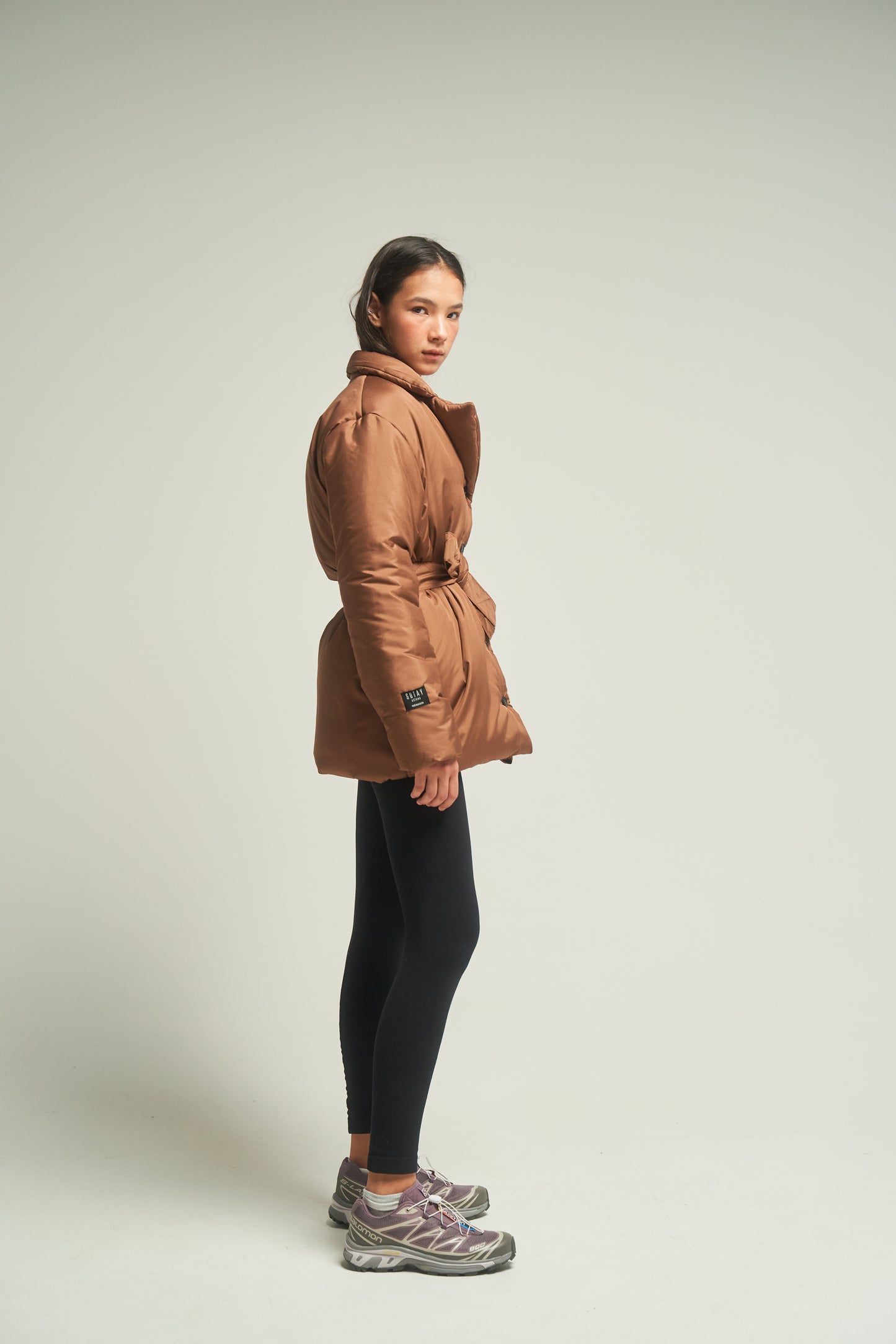 GAU coat short in caramel