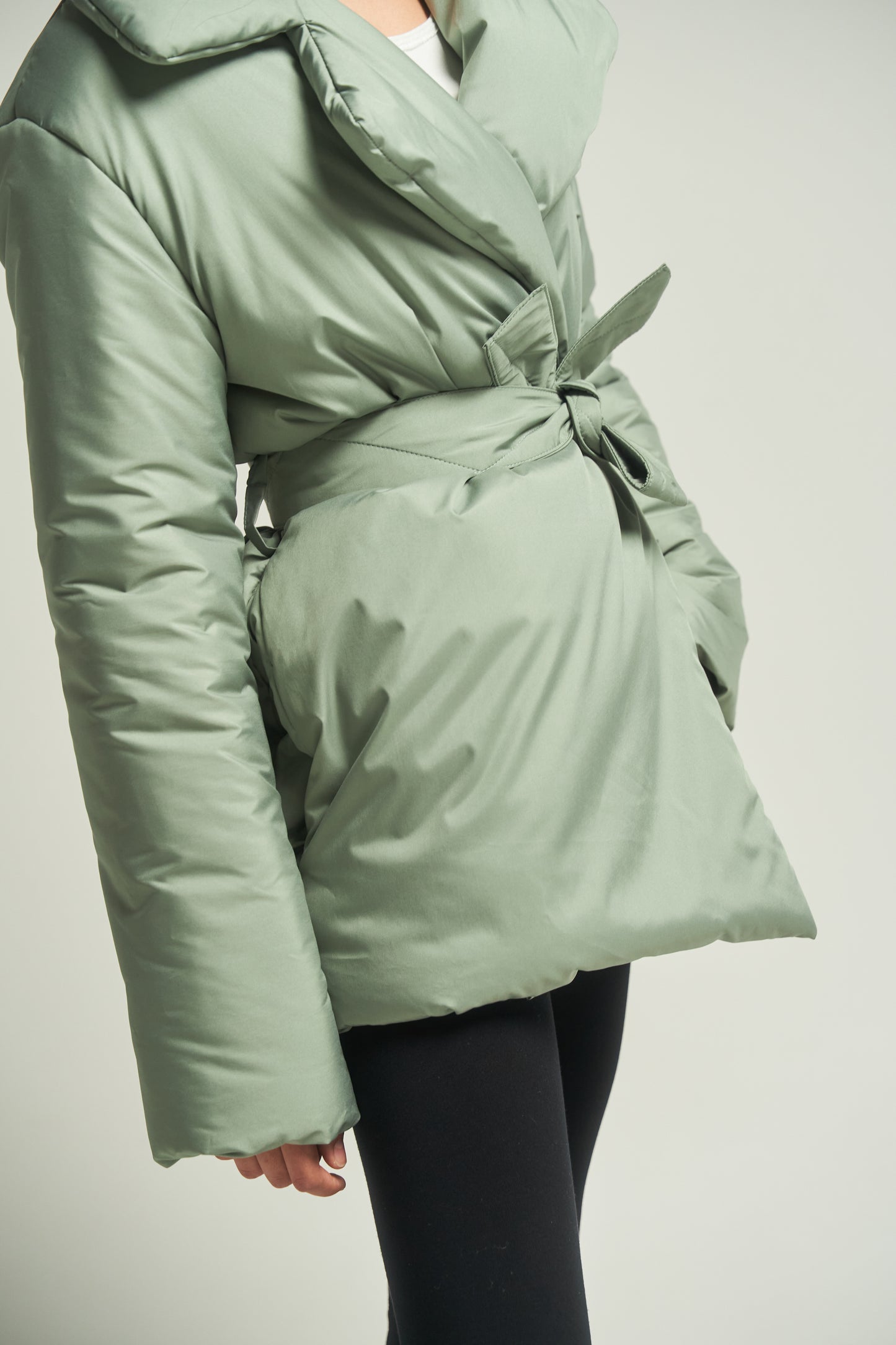 ELLE coat short in sage