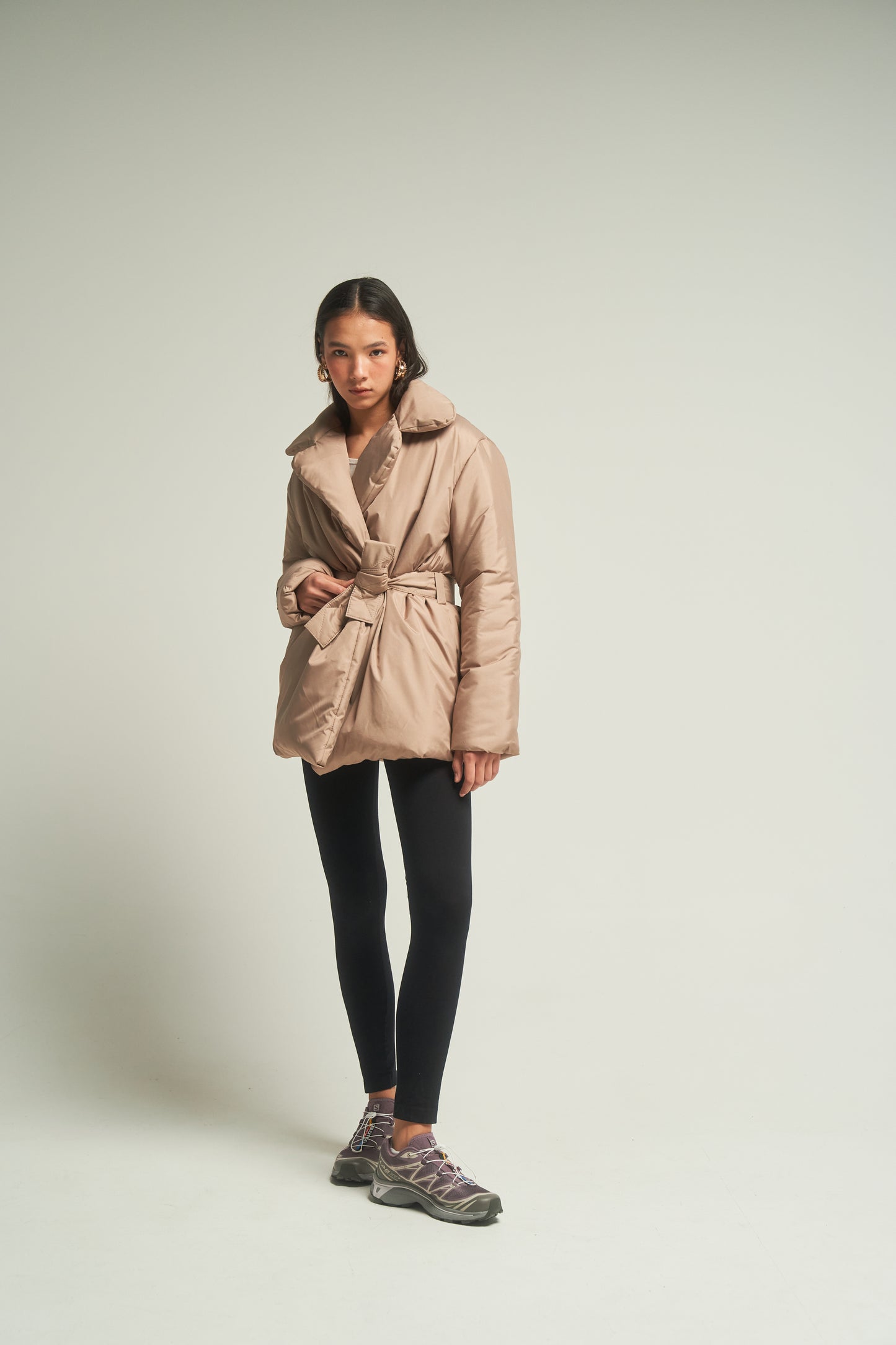 ELLE coat short in taupe
