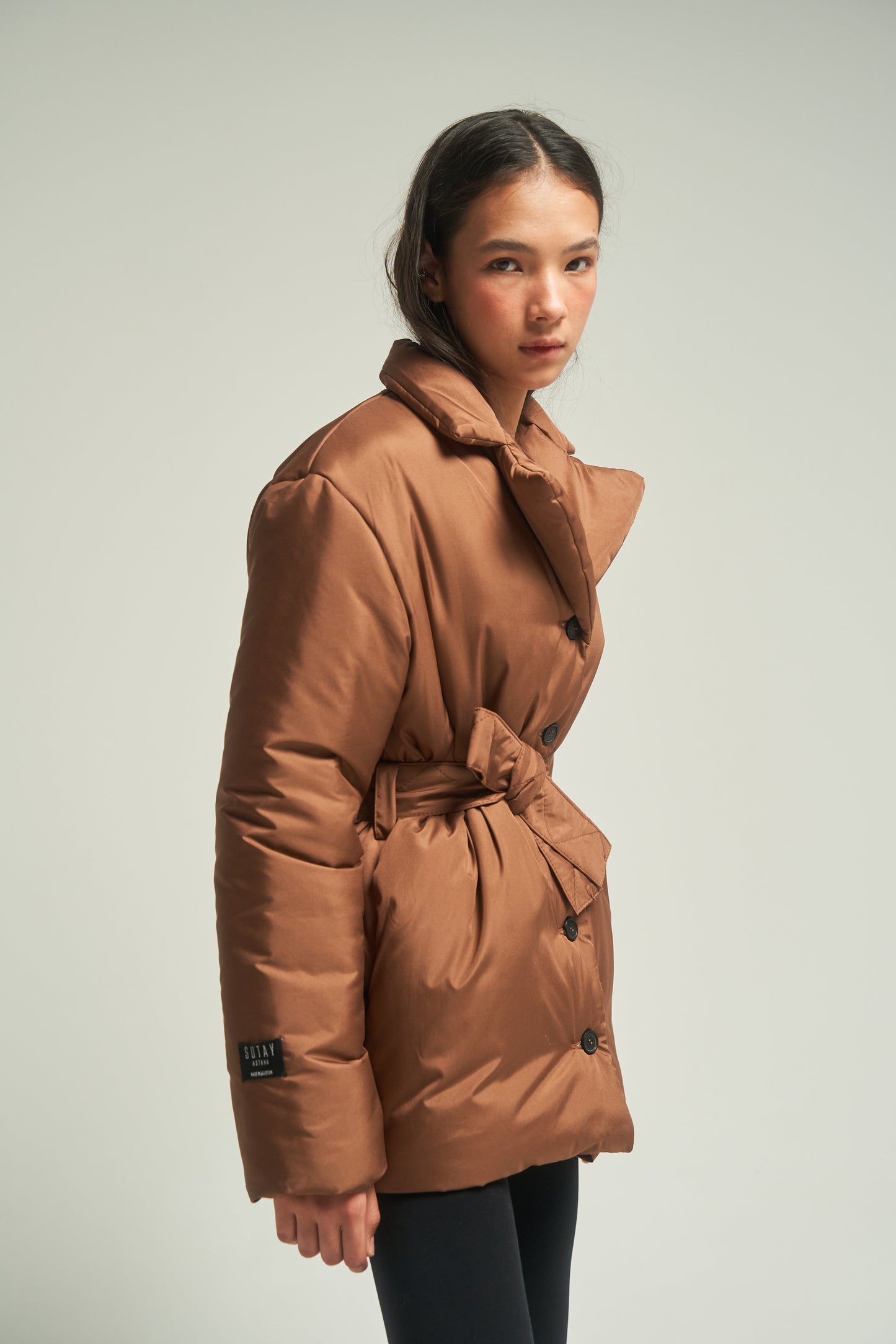 GAU coat short in caramel
