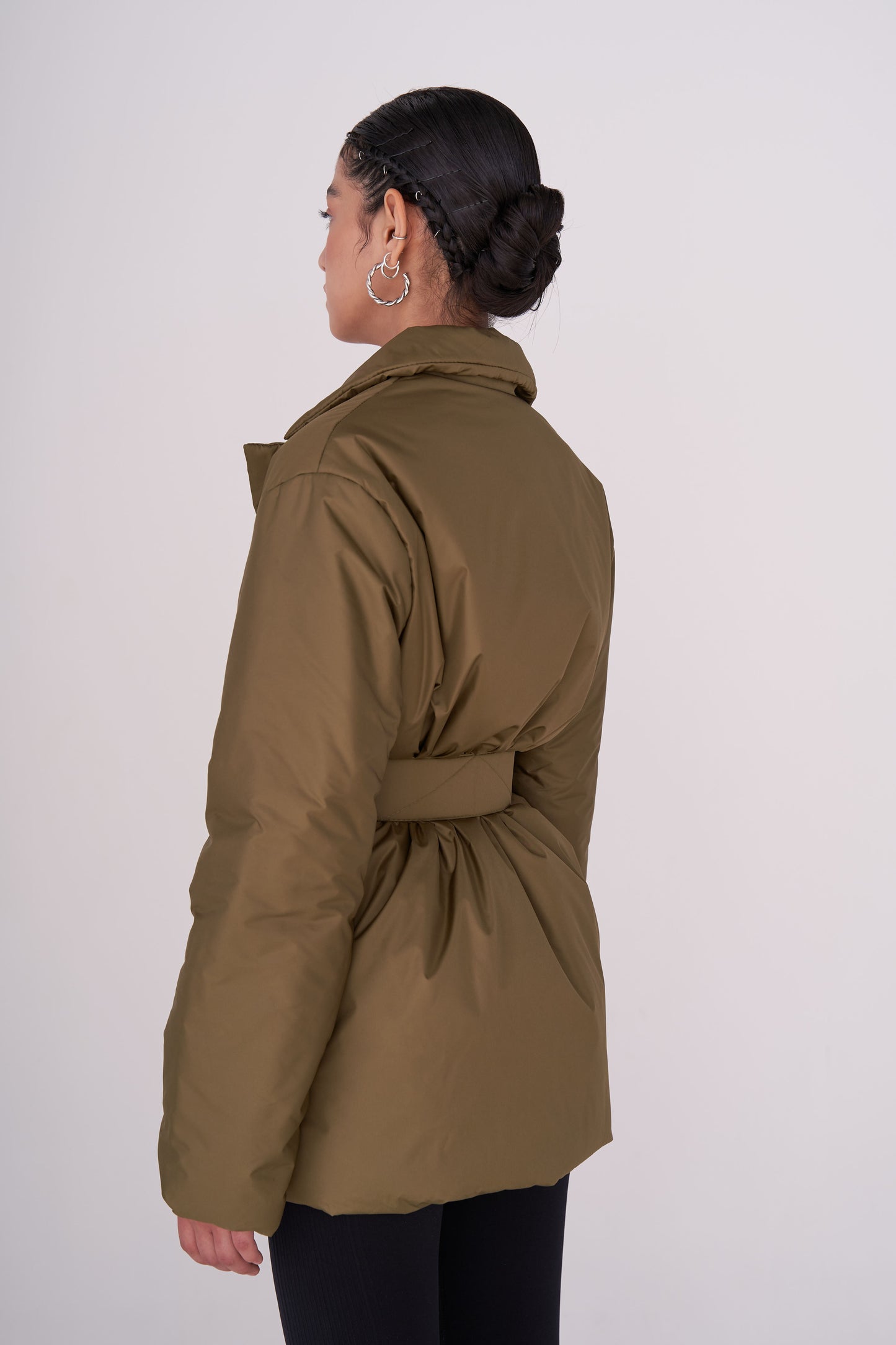 GAU coat short in khaki