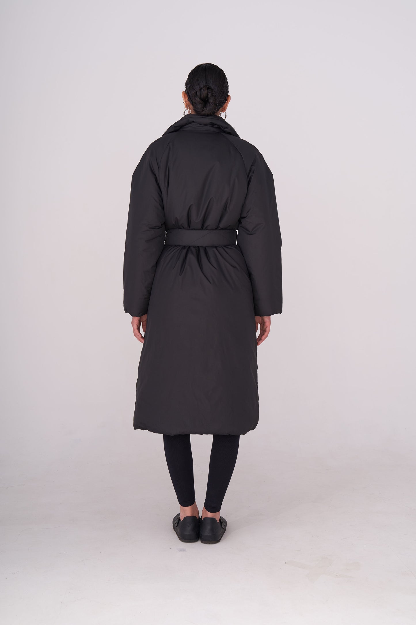 ELLE coat long in black