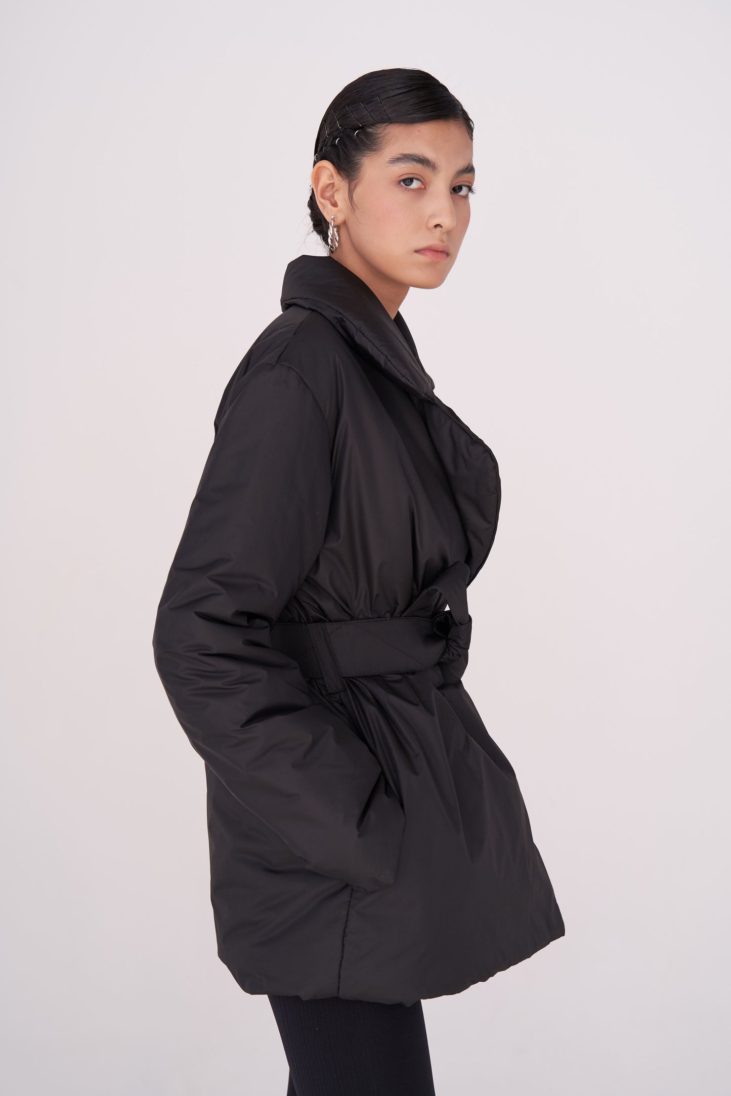 ELLE coat short in black