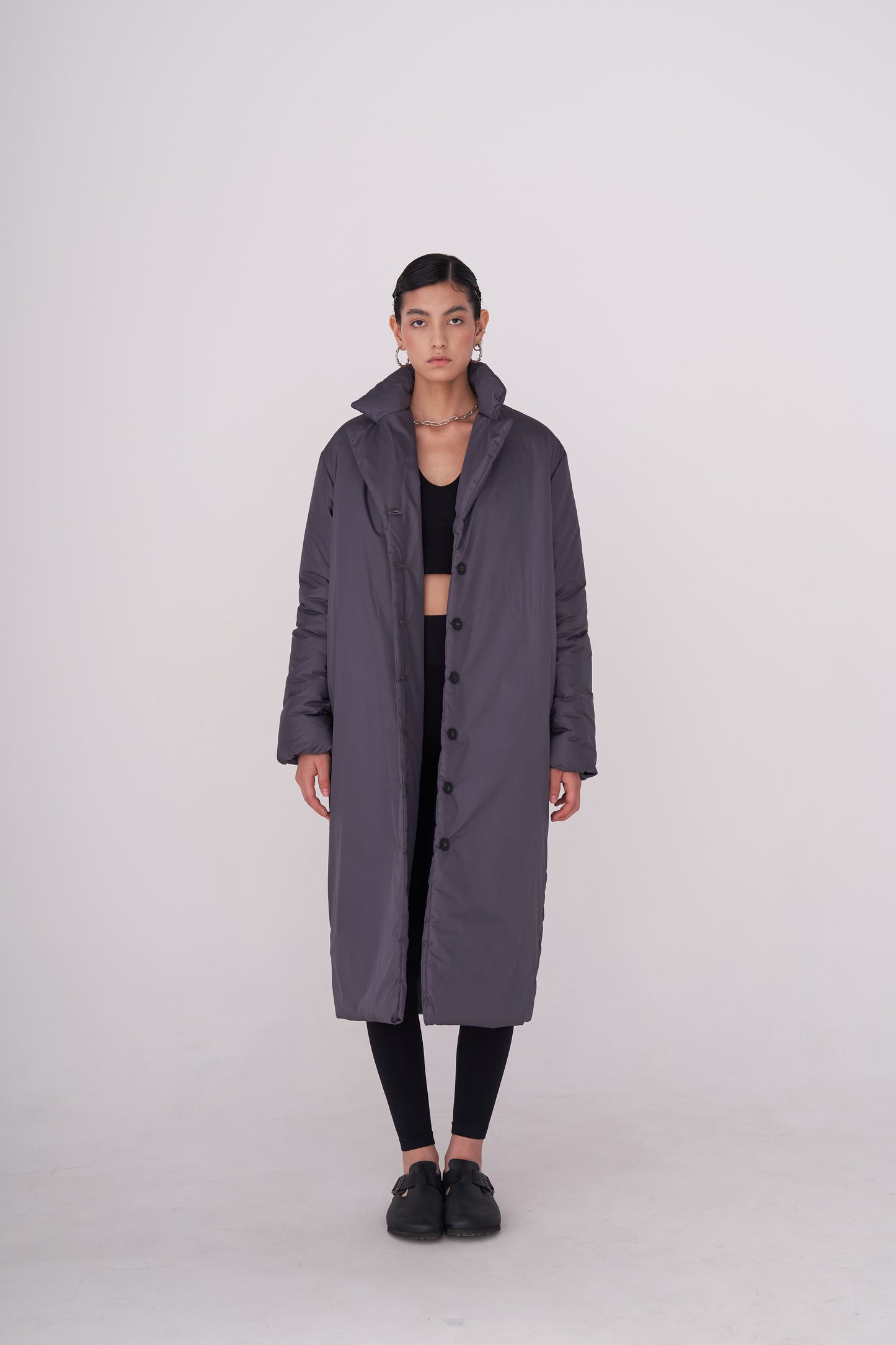 GAU coat long in fume