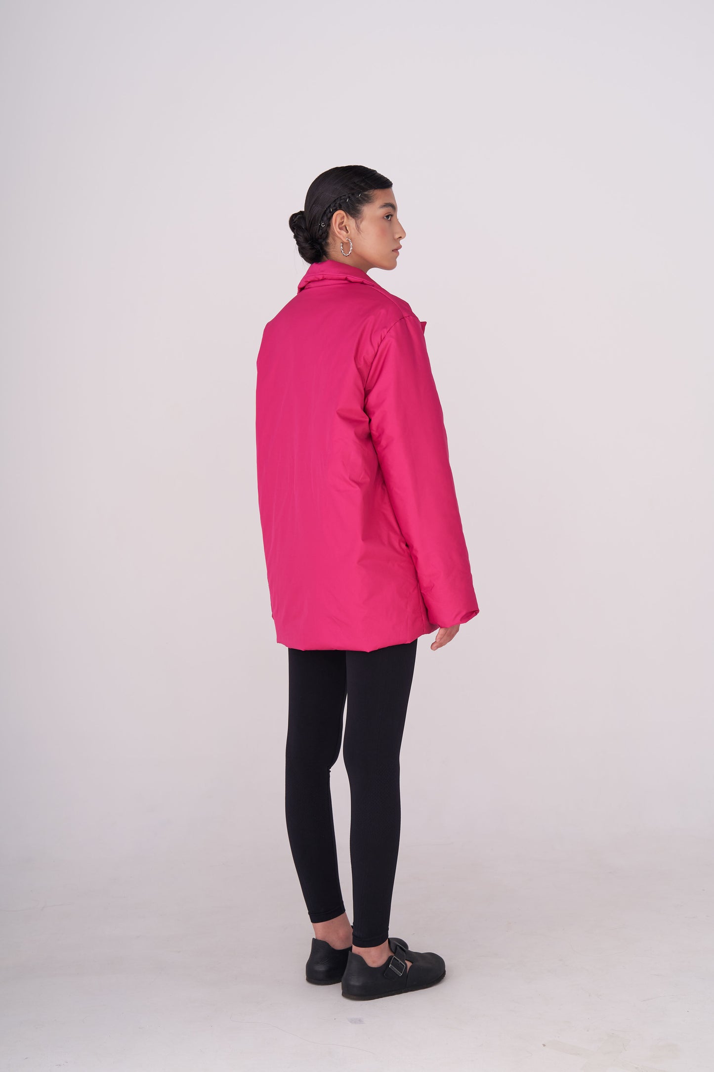 GAU coat short in fuchsia