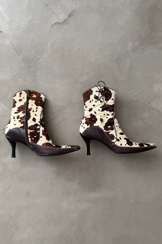 Dolce & Gabbana vintage ponyskin cowboy boots (EU 38)