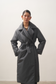 ELLE coat long in graphite