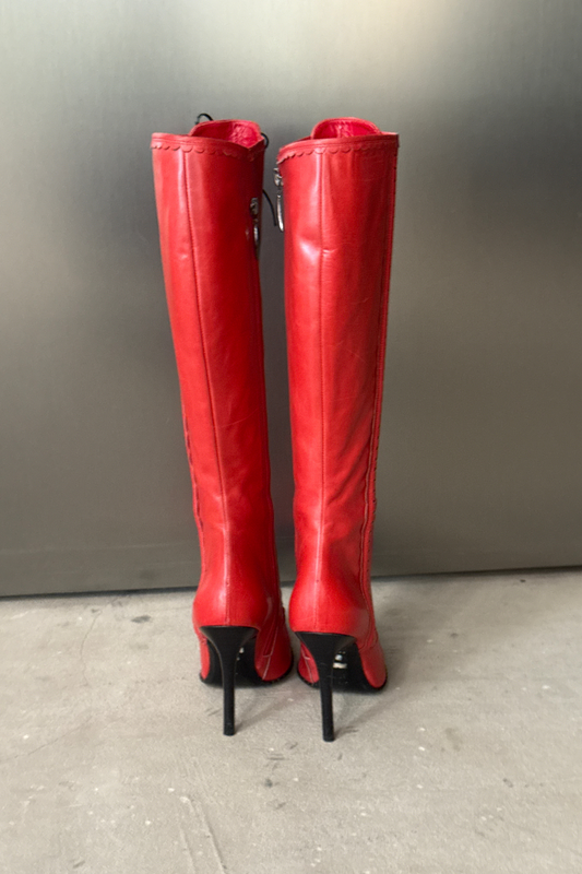 Gerardina Di Maggio vintage leather boots in UNWORN with original box (EU 37)