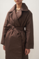 ELLE coat long in chocolate