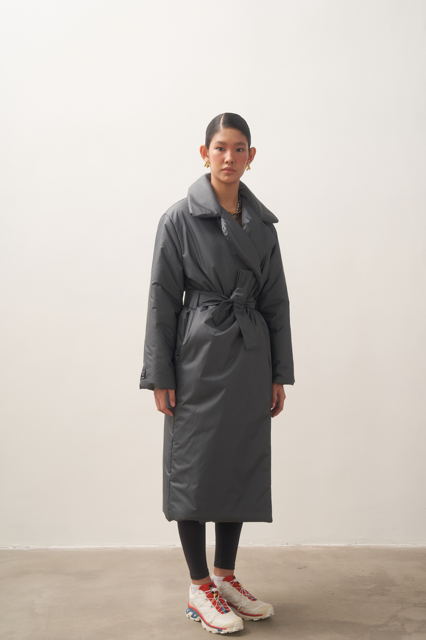 ELLE coat long in graphite