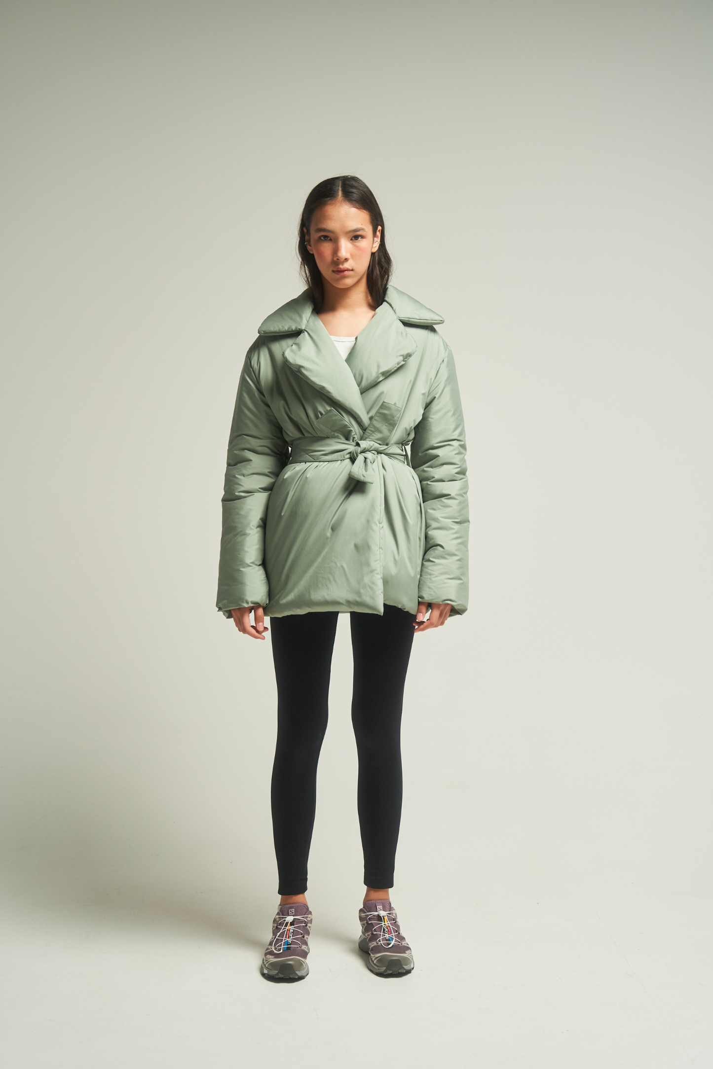 ELLE coat short in sage