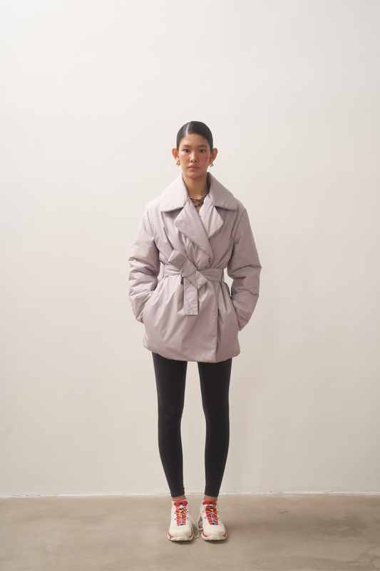 ELLE coat short in ash rose