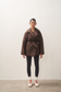 ELLE coat short in chocolate