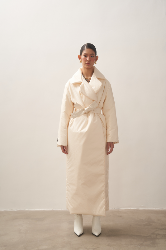 ELLE coat maxi 140cm in ivory