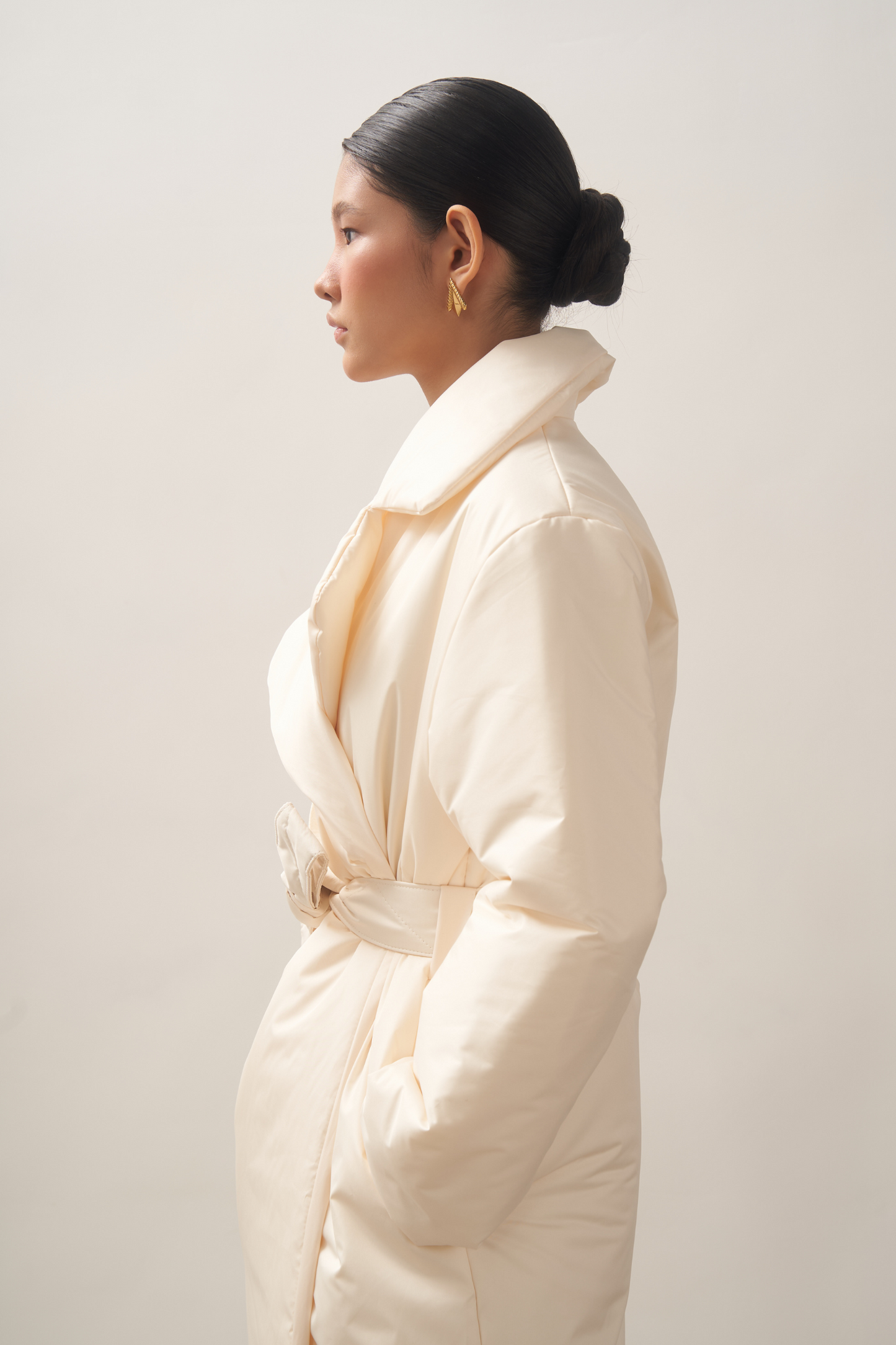 ELLE coat maxi 140cm in ivory