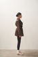 ELLE coat short in chocolate
