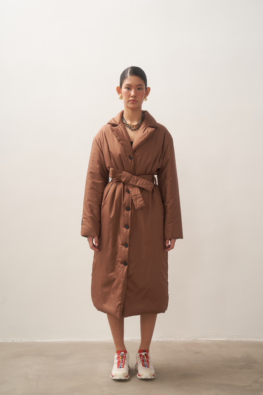 GAU coat long in caramel