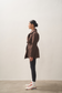 ELLE coat short in chocolate