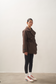 ELLE coat short in chocolate