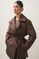 ELLE coat short in chocolate