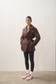 ELLE coat short in chocolate