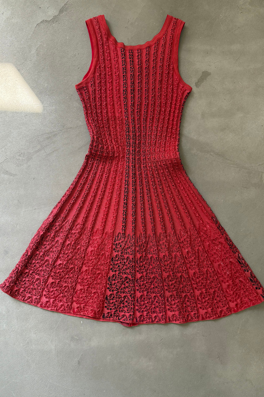 Alaïa vintage dress in red (FR 38, S)