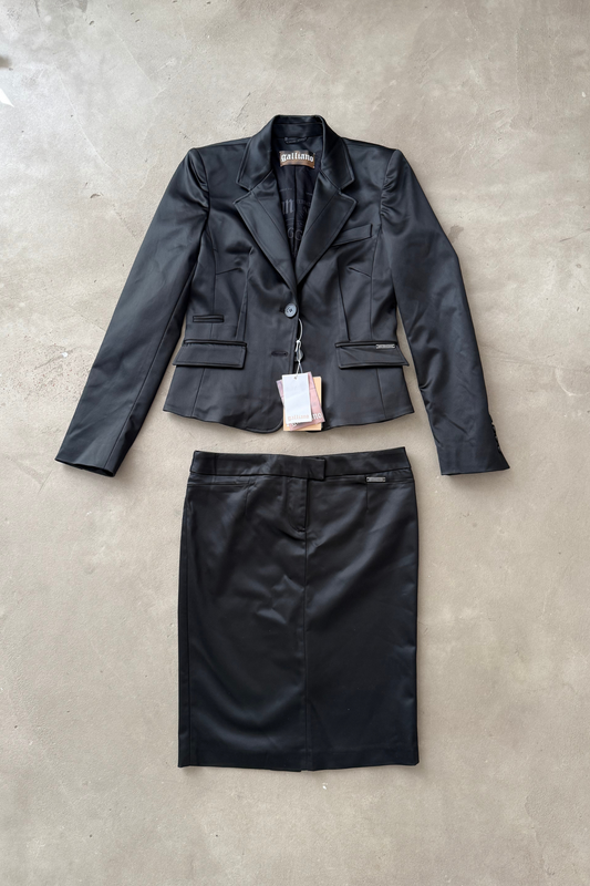 John Galliano vintage skirt suit UNWORN WITH LABELS (28/42, M)