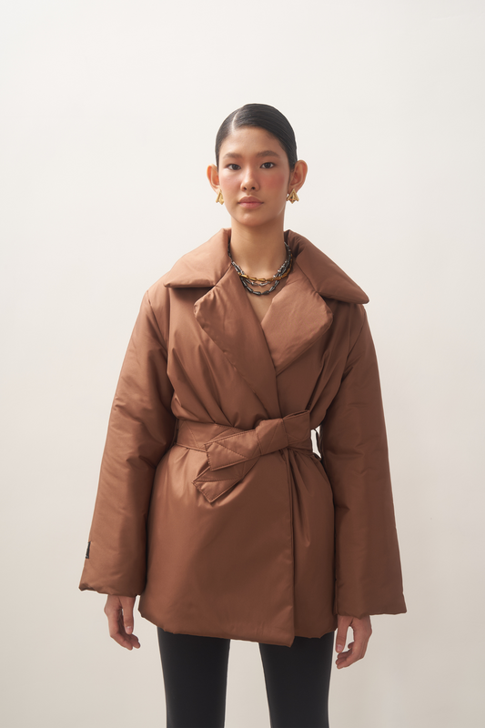 ELLE coat short in caramel