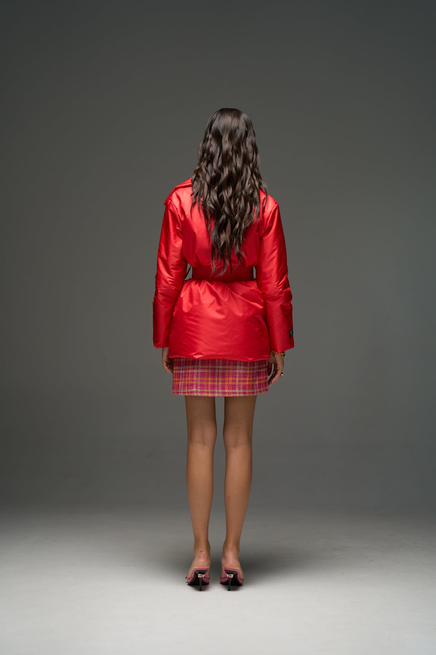 ELLE coat short in red