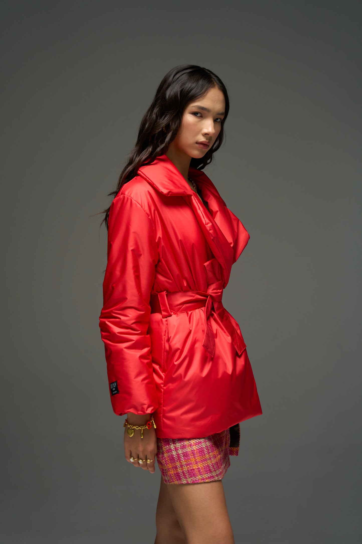 ELLE coat short in red