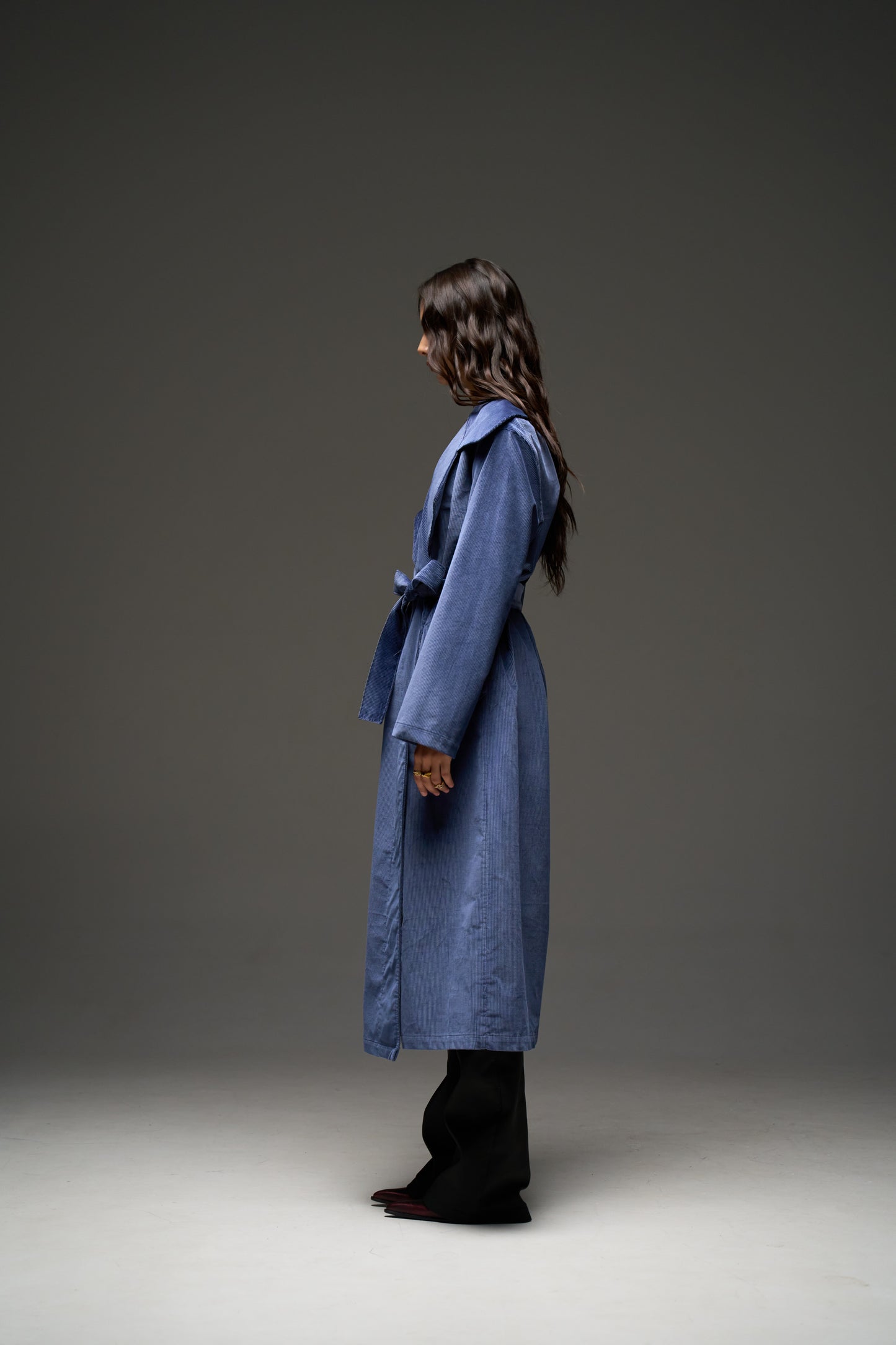 NAU trench coat in blue