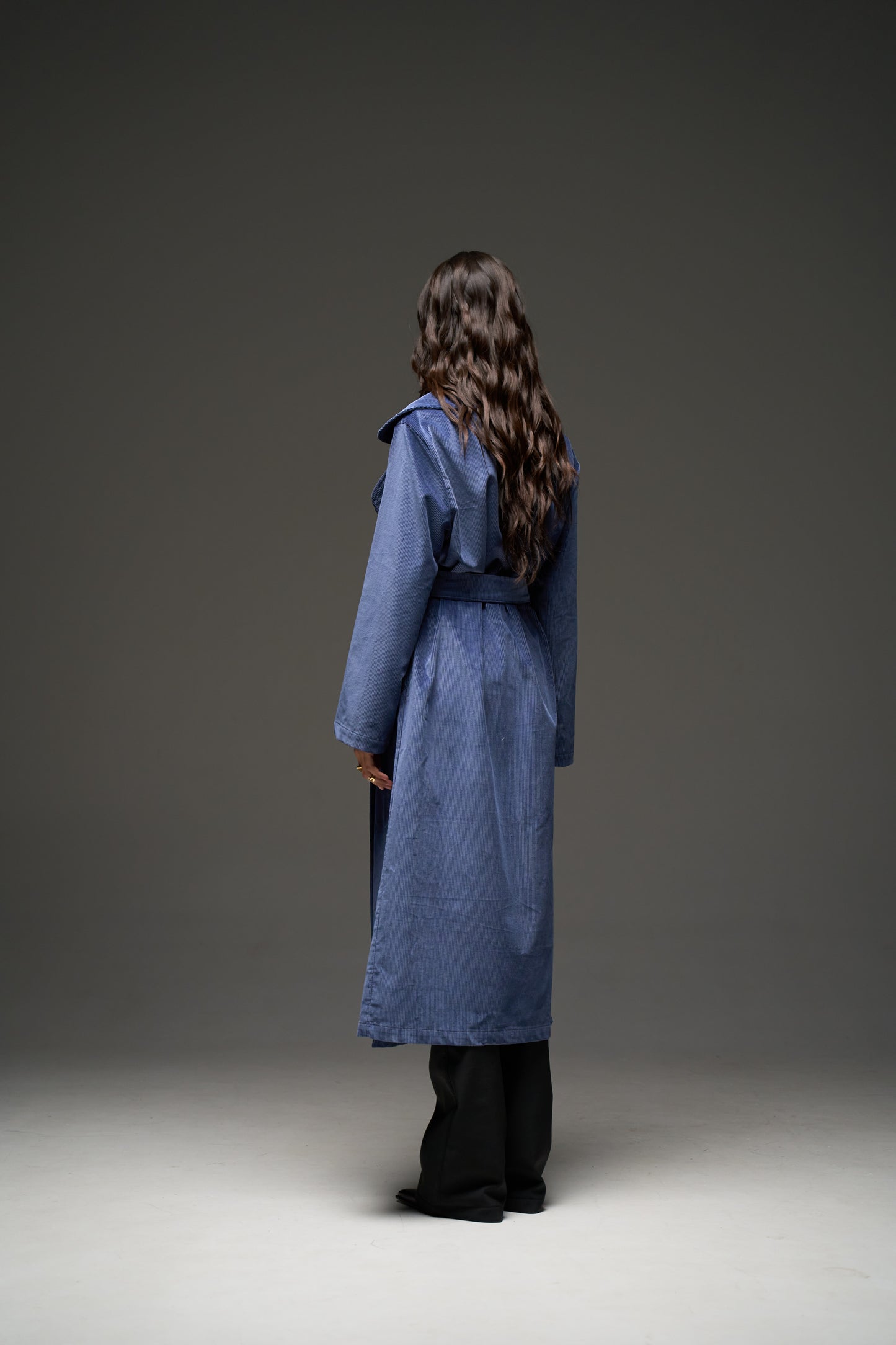 NAU trench coat in blue