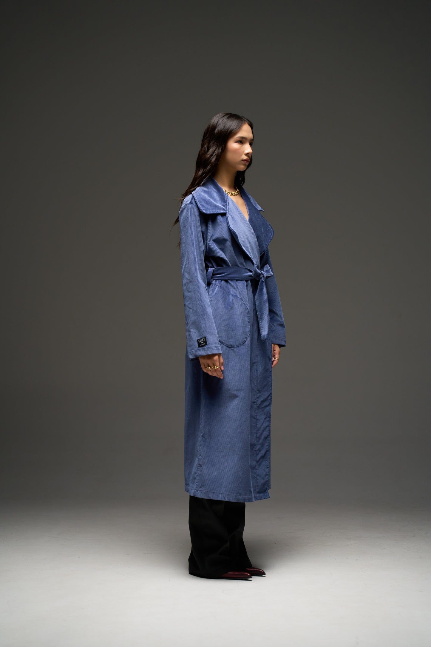 NAU trench coat in blue