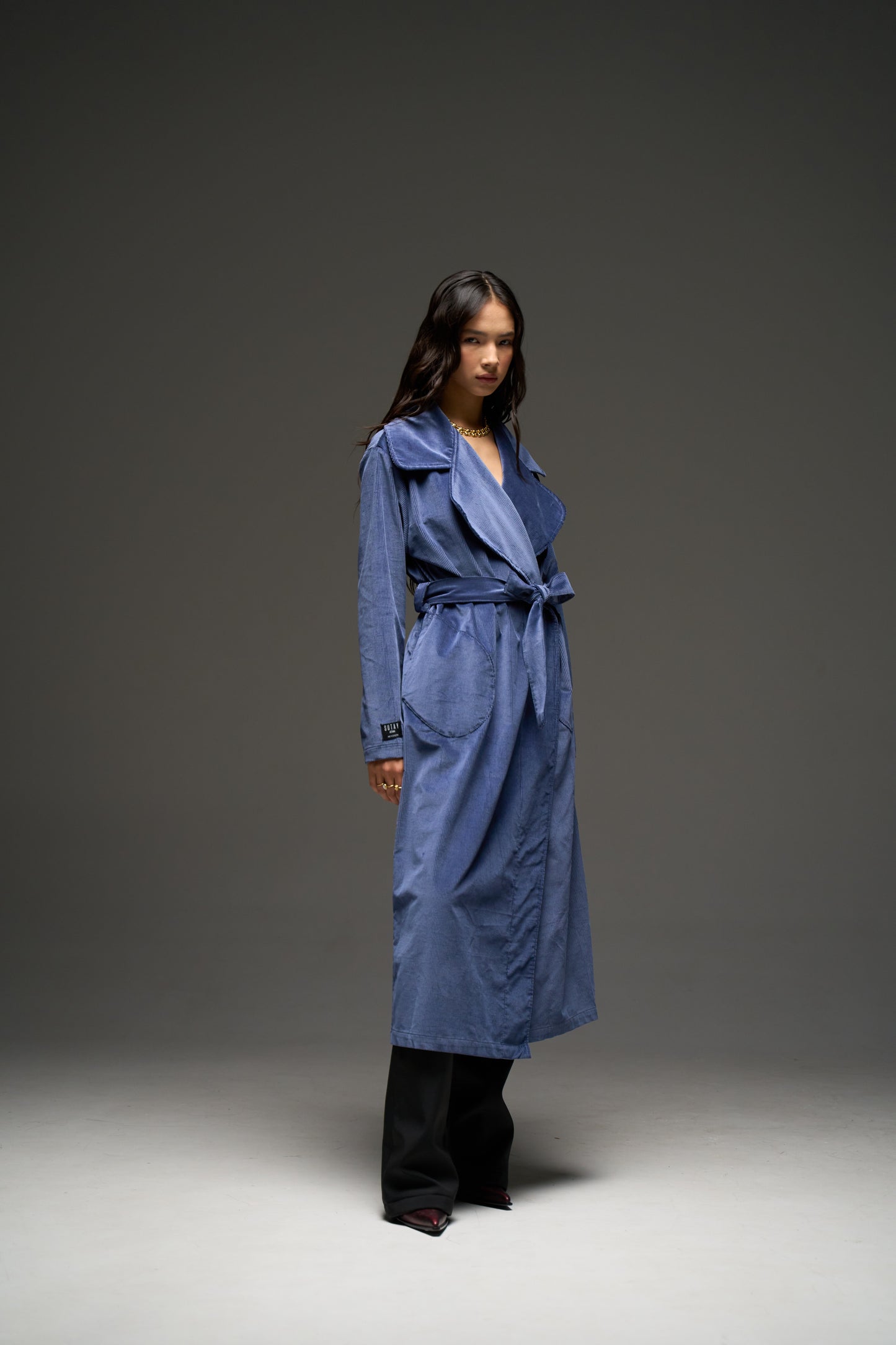 NAU trench coat in blue