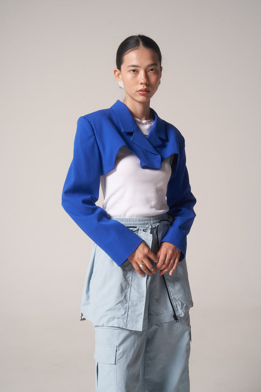 Kipchak Crop Blazer Wool