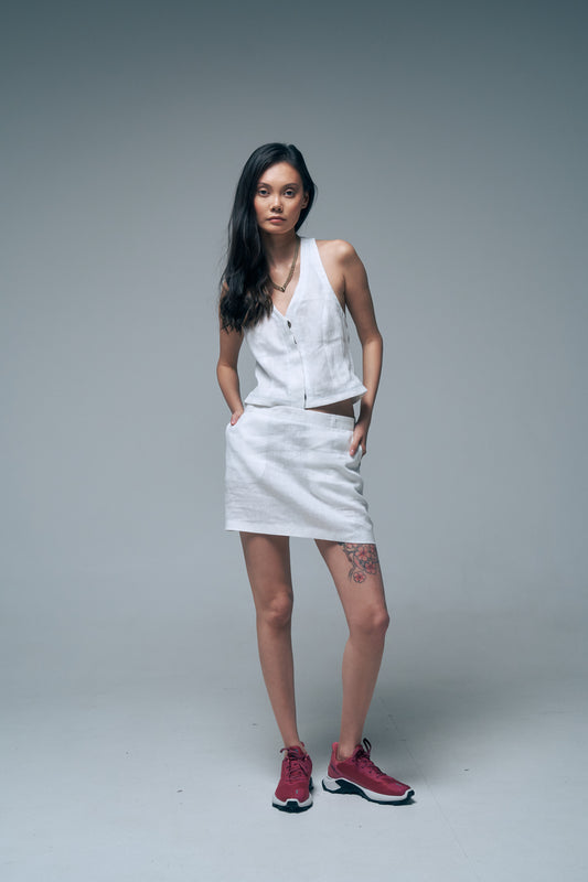 061 Skirt mini white