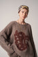Lion Head Pullover in grey