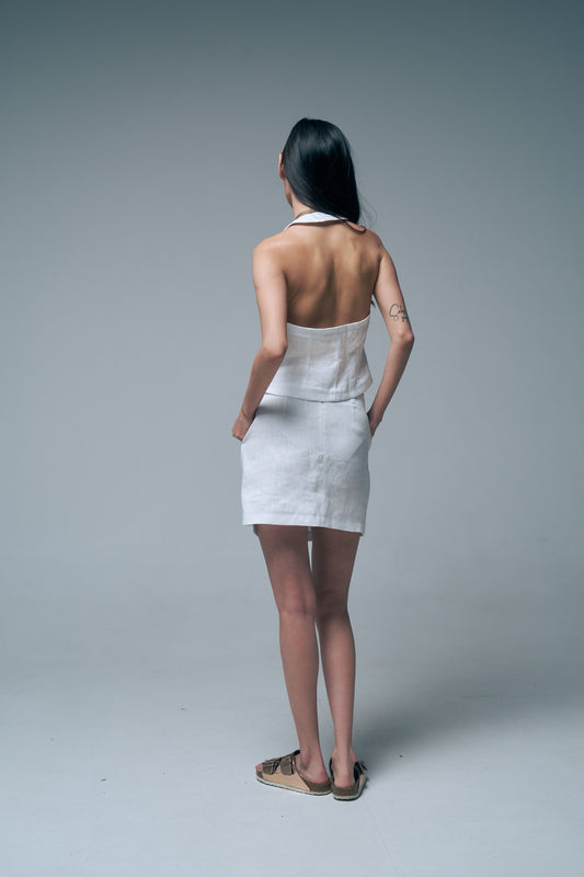 061 Skirt mini white
