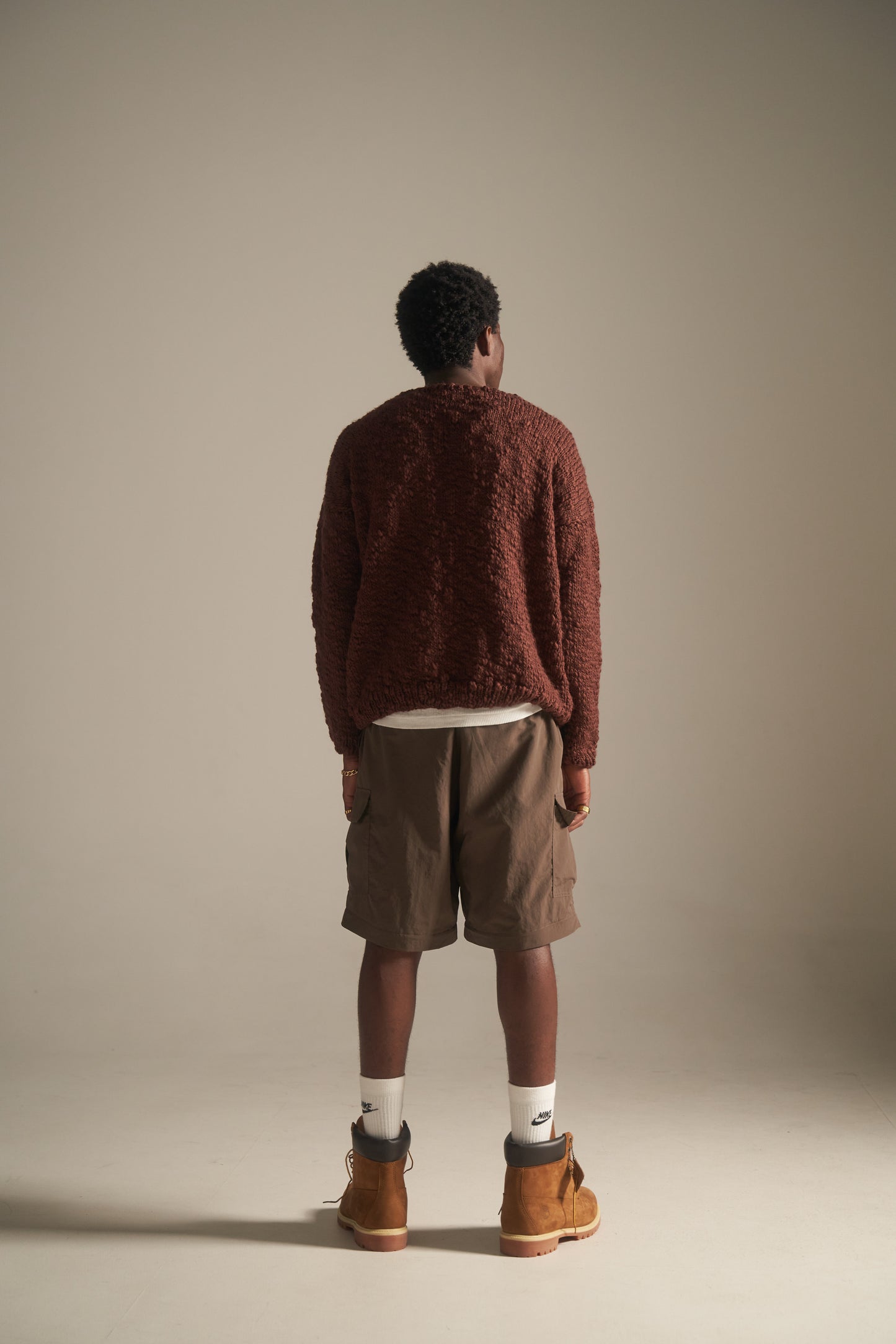 Lion Head Pullover in brown