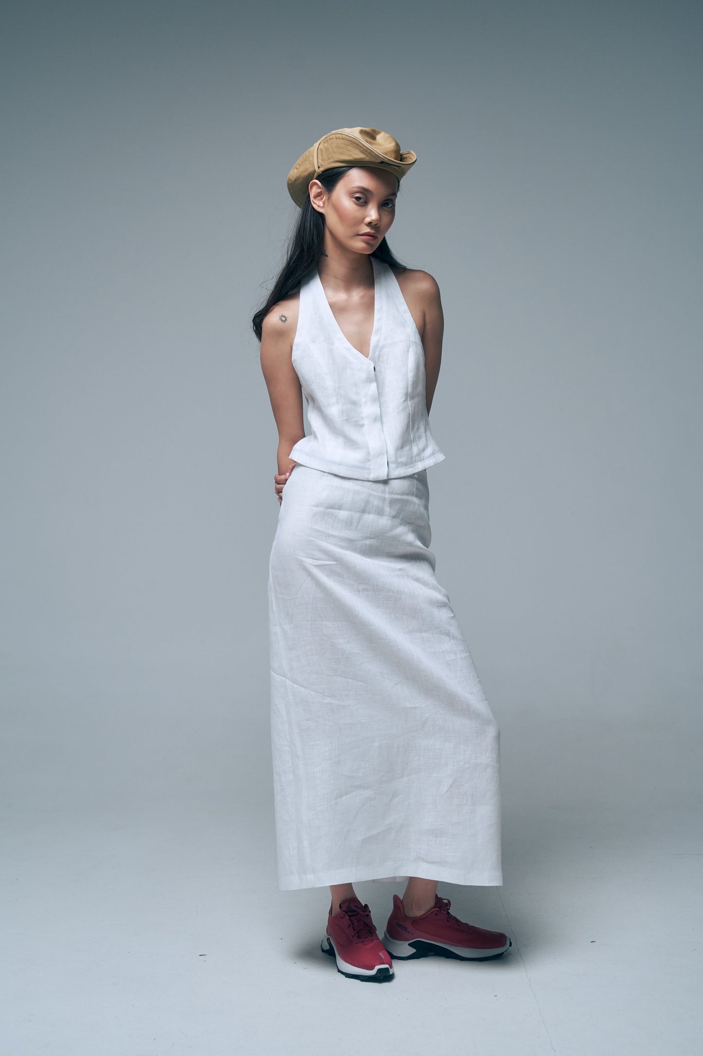 061 Skirt maxi white