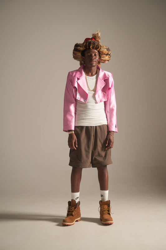 Kipchak Crop Blazer Silk