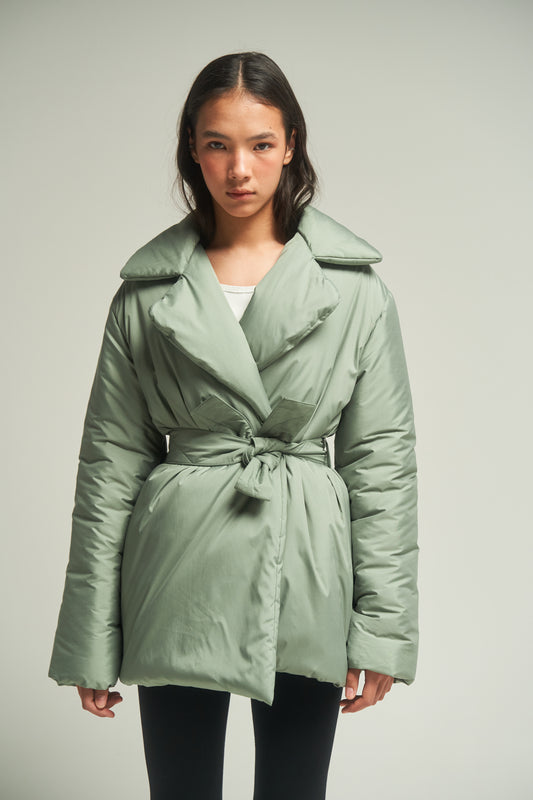 ELLE coat short in sage