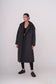ELLE coat long in black