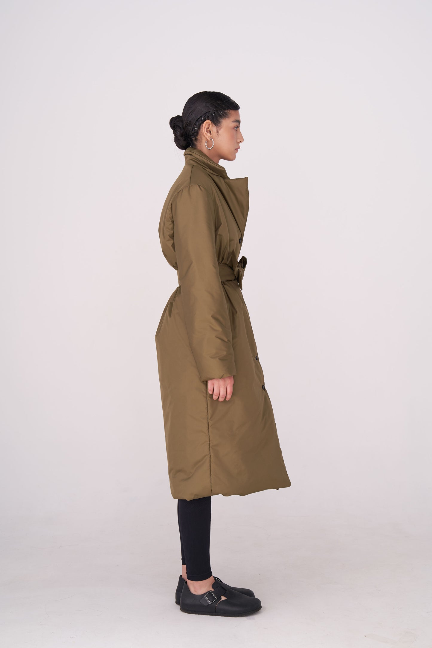 GAU coat long in khaki